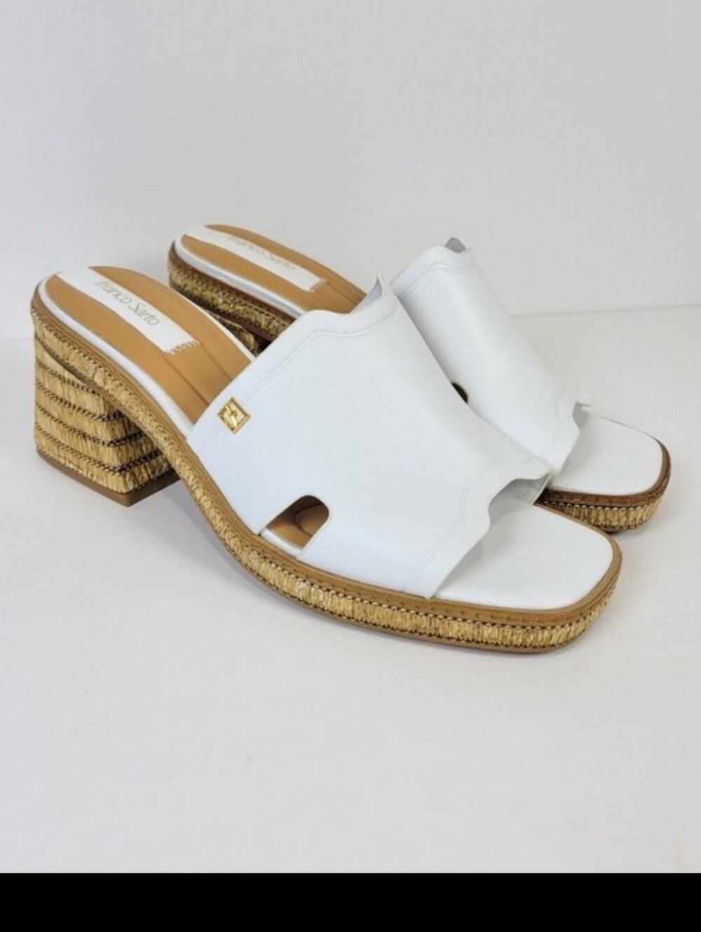 Franco Sarto Florence Block Heel Slide Sandal Modern Coastal, Effortless, Resort